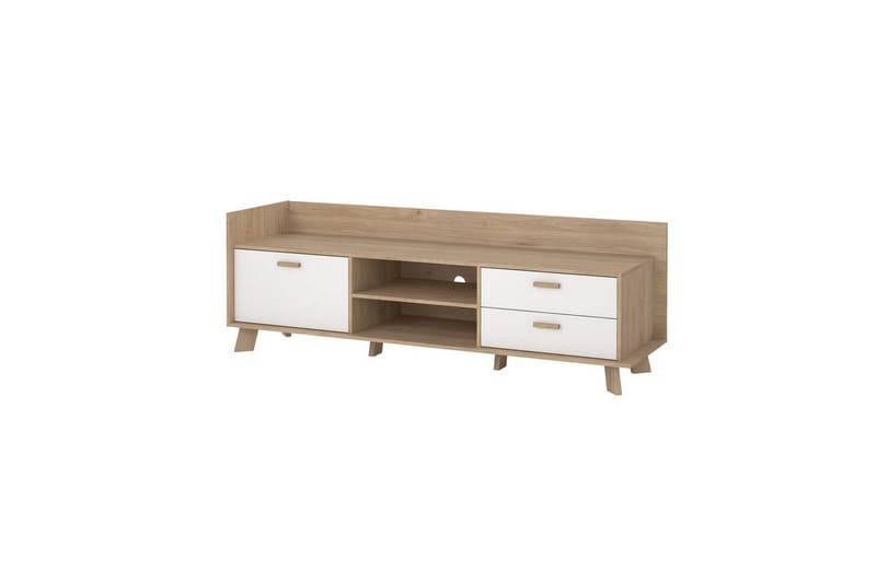 Sumita TV-benk 182 cm - Hvit/Natur - Møbler - Mediamøbel & tv møbel - TV-benk & mediabenk