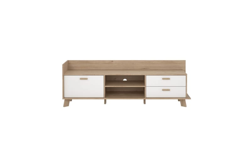 Sumita TV-benk 182 cm - Hvit/Natur - Møbler - Mediamøbel & tv møbel - TV-benk & mediabenk