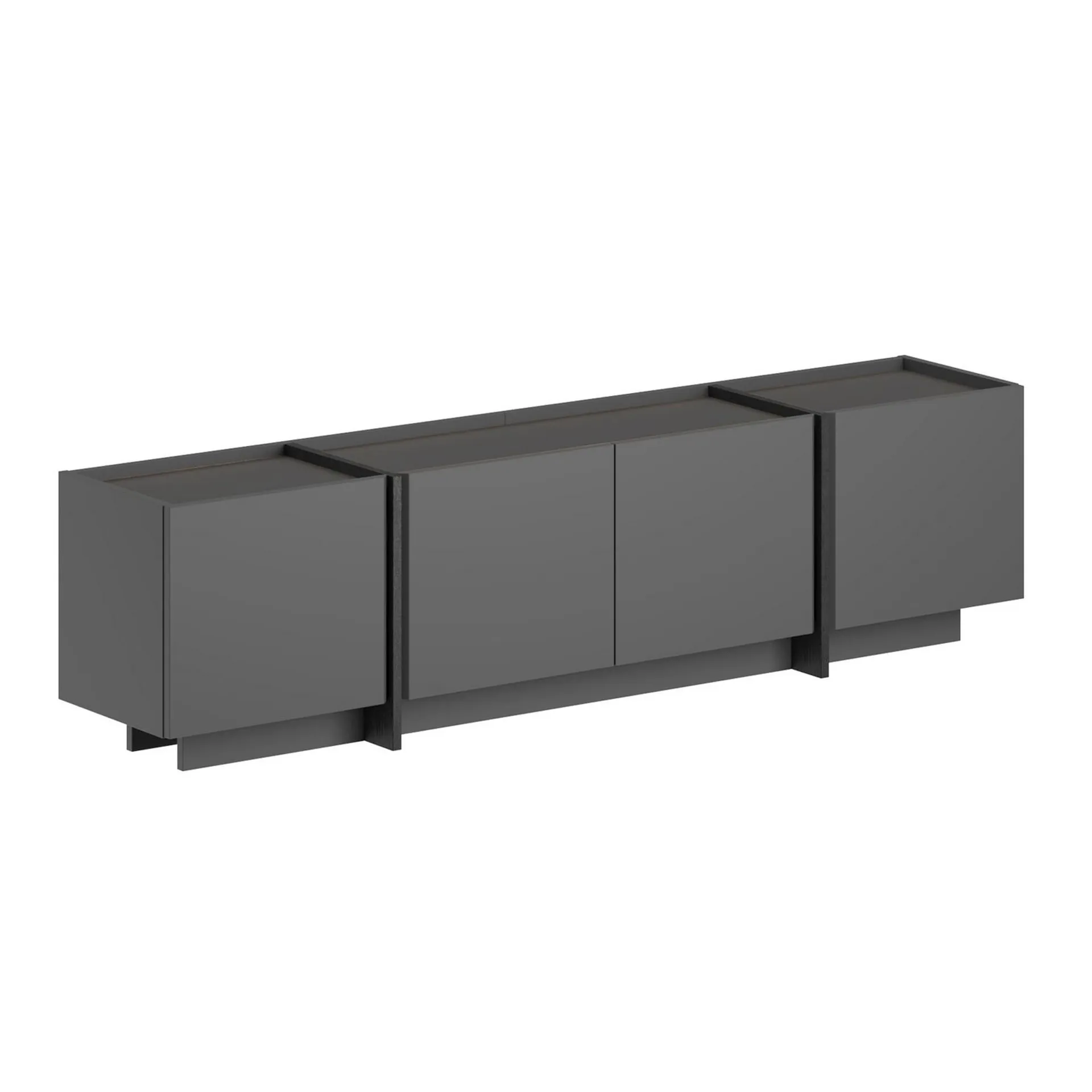 Sylvenn TV-benk 180 cm - Antrasitt/Svart