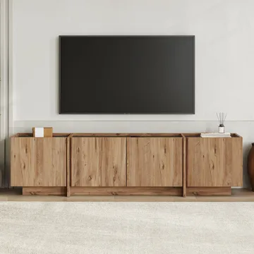 Sylvenn TV-benk 180 cm - Atlantic Pine/Anthracite - Møbler - Mediamøbel & tv møbel - TV-benk & mediabenk