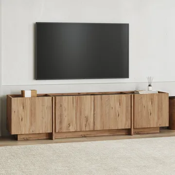 Sylvenn TV-benk 180 cm - Atlantic Pine/Anthracite - Møbler - Mediamøbel & tv møbel - TV-benk & mediabenk