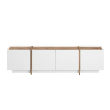 Sylvenn TV-benk 180 cm - Hvit og Atlantic Pine - Møbler - Mediamøbel & tv møbel - TV-benk & mediabenk