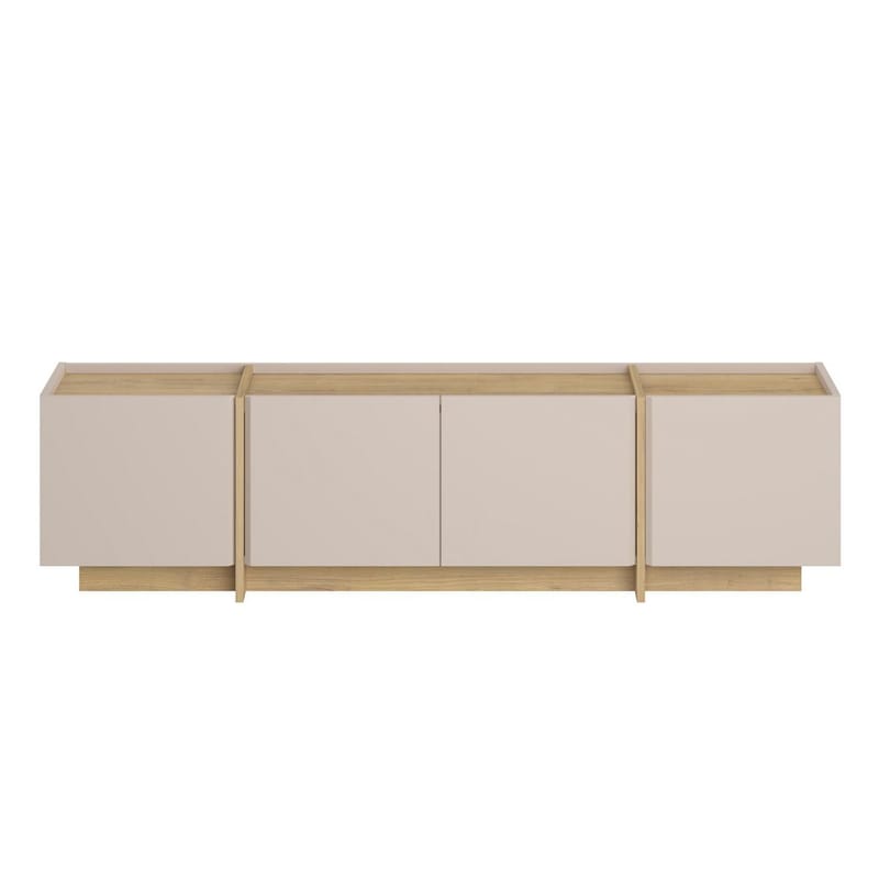 Sylvenn TV-benk 180 cm med Oppbevaring i Eik - Sandbeige - Møbler - Mediamøbel & tv møbel - TV-benk & mediabenk