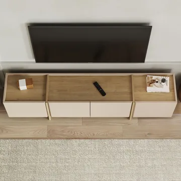 Sylvenn TV-benk 180 cm - Safir Eik - Møbler - Mediamøbel & tv møbel - TV-benk & mediabenk