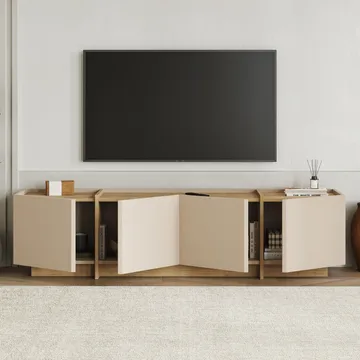 Sylvenn TV-benk 180 cm - Safir Eik - Møbler - Mediamøbel & tv møbel - TV-benk & mediabenk