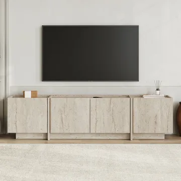 Sylvenn TV-benk 180 cm - Travertin - Møbler - Mediamøbel & tv møbel - TV-benk & mediabenk