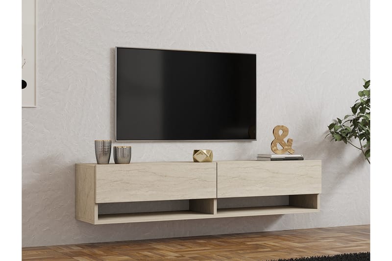 Taboada TV-benk 141 cm - Beige - Møbler - Mediamøbel & tv møbel - TV-benk & mediabenk