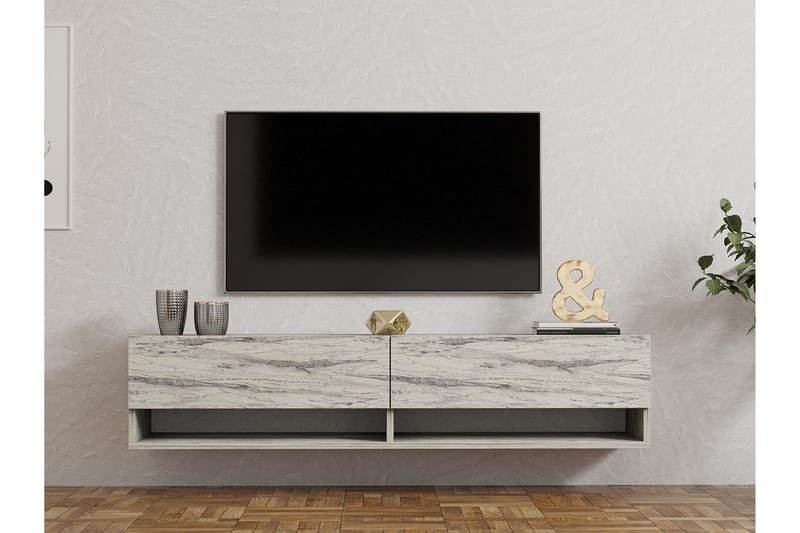 Taboada TV-benk 141 cm - Beige - Møbler - Mediamøbel & tv møbel - TV-benk & mediabenk