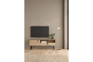 Tadami Gulvstående TV-benk 150 cm med Oppbevaring i Lyst Tre - Lysebrun - Møbler - Mediamøbel & tv møbel - TV-benk & mediabenk