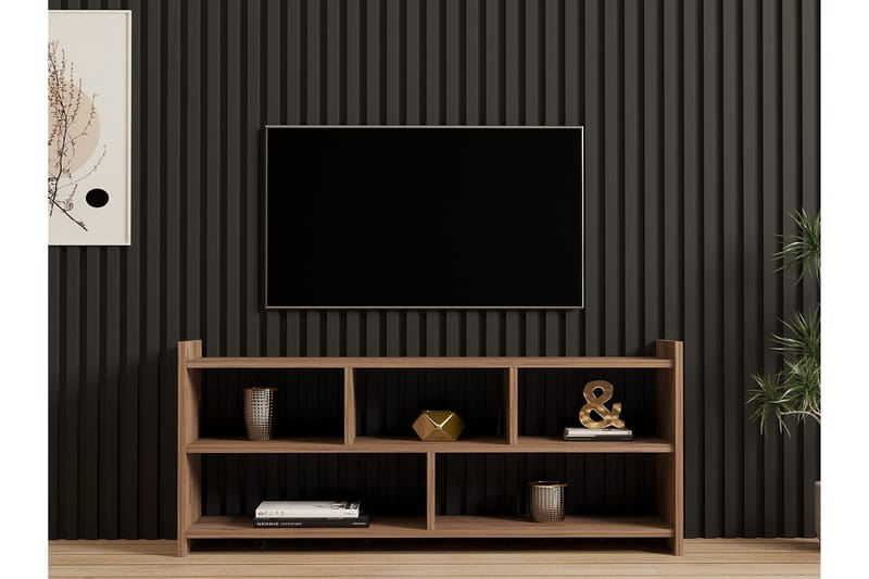 Taharoa TV-benk 120 cm - Brun - Møbler - Mediamøbel & tv møbel - TV-benk & mediabenk