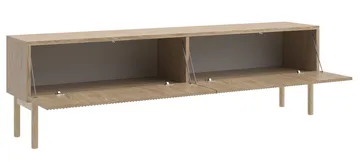 Takayo Gulvstående TV-benk 175 cm med Oppbevaring i Eik - Beige - Møbler - Mediamøbel & tv møbel - TV-benk & mediabenk