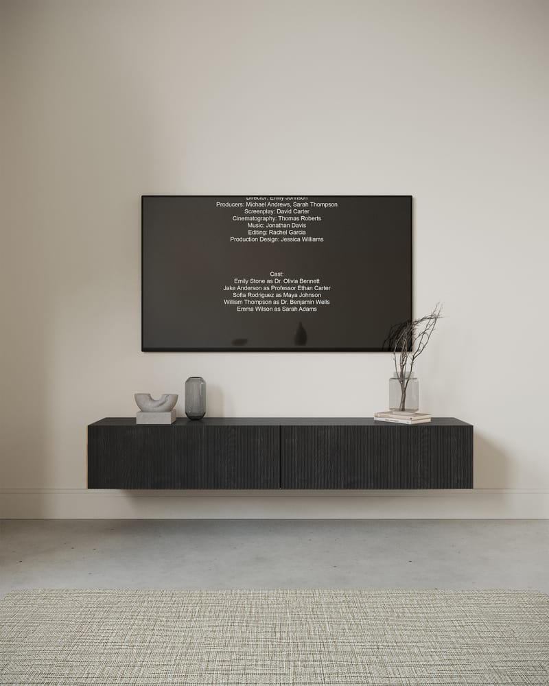 Takayo TV-benk 176 cm - Svart - Møbler - Mediamøbel & tv møbel - TV-benk & mediabenk