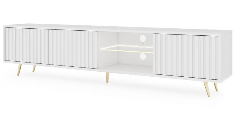 Tapas TV-benk 135 cm, Hvit