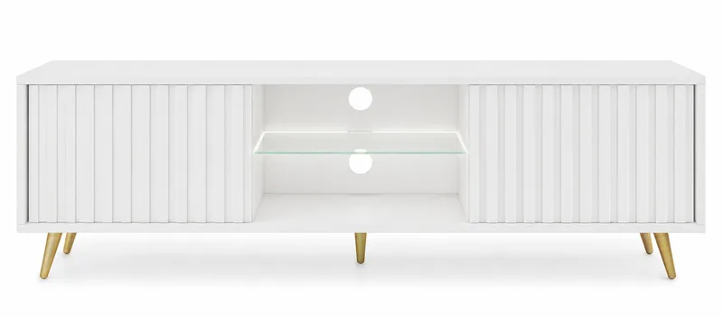 Tapas TV-benk 135 cm, Hvit
