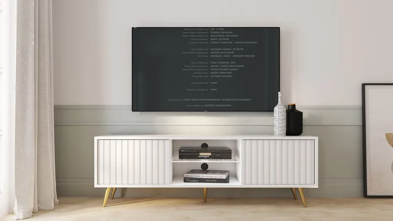 Tapas TV-benk 135 cm - Hvit - Møbler - Mediamøbel & tv møbel - TV-benk & mediabenk