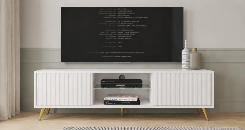 Tapas TV-benk 135 cm - Hvit - Møbler - Mediamøbel & tv møbel - TV-benk & mediabenk