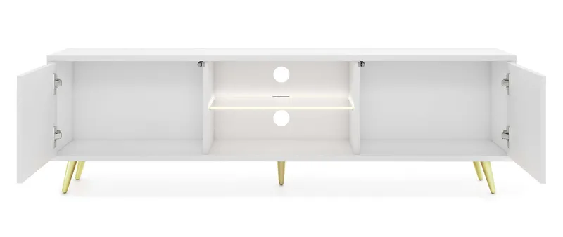Tapas TV-benk 135 cm - Hvit - Møbler - Mediamøbel & tv møbel - TV-benk & mediabenk
