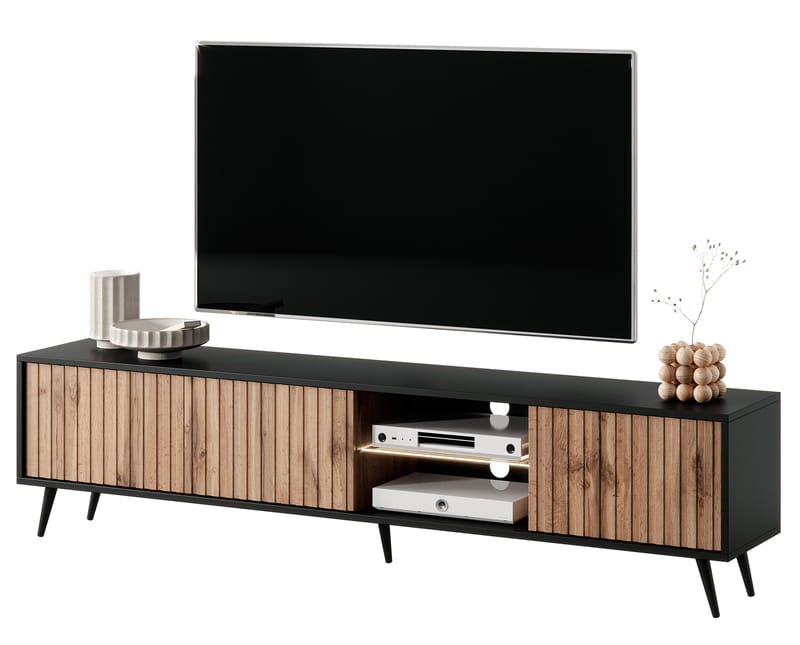 Tapas TV-benk 175 cm - Svart - Møbler - Mediamøbel & tv møbel - TV-benk & mediabenk