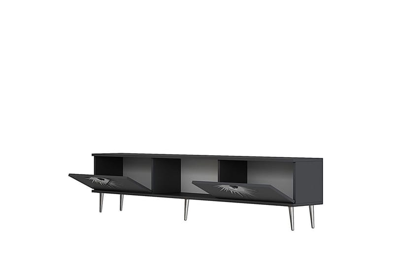 Tari TV-benk 150 cm - Antrasitt/Sølv - Møbler - Mediamøbel & tv møbel - TV-benk & mediabenk