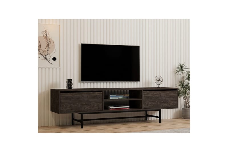 Tauber TV-benk 180 cm - Antrasitt - Møbler - Mediamøbel & tv møbel - TV-benk & mediabenk