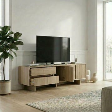 Tavon TV-benk 180x55x45 cm - Naturlig eik - Møbler - Mediamøbel & tv møbel - TV-benk & mediabenk