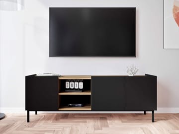 Tavrin TV-benk 153 cm - Svart - Møbler - Mediamøbel & tv møbel - TV-benk & mediabenk