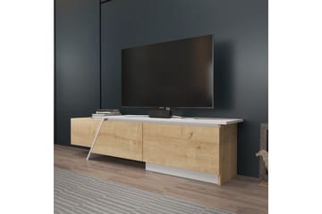 Tavros TV-benk 180 cm - Eik/Hvit - Møbler - Mediamøbel & tv møbel - TV-benk & mediabenk