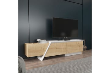 Tavros TV-benk 180 cm - Eik/Hvit - Møbler - Mediamøbel & tv møbel - TV-benk & mediabenk