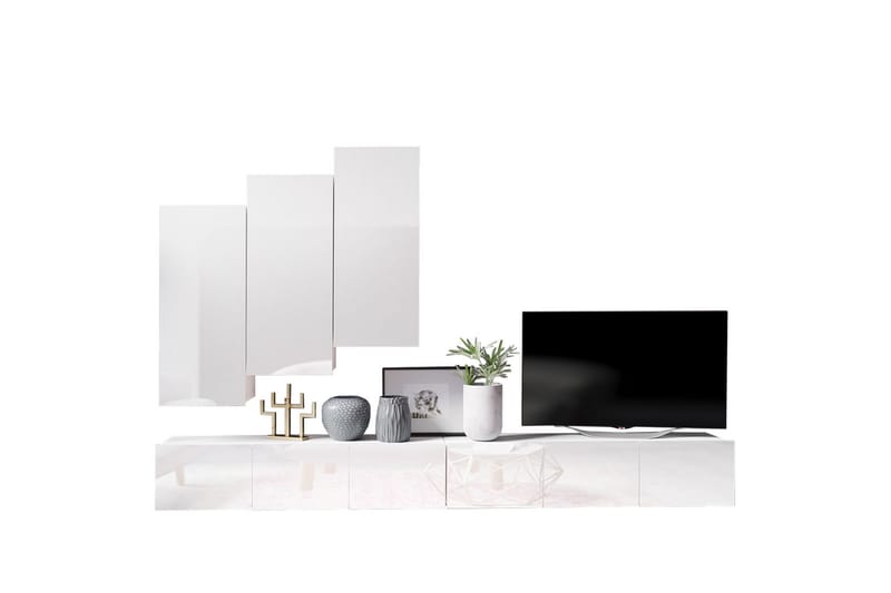 Tessan TV-møbelsett - Hvit - Møbler - Mediamøbel & tv møbel - TV-møbelsett