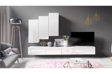 Tessan TV-møbelsett - Hvit - Møbler - Mediamøbel & tv møbel - TV-møbelsett