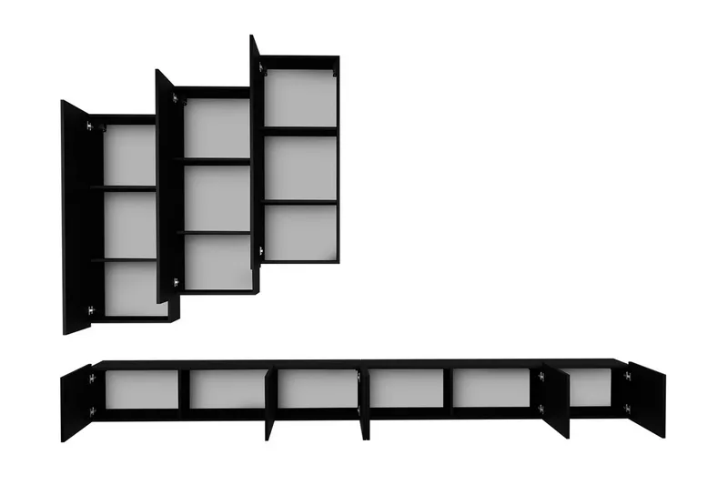 Tessan TV-møbelsett - Hvit - Møbler - Mediamøbel & tv møbel - TV-møbelsett