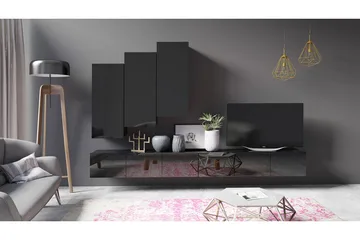 Tessan TV-møbelsett - Svart - Møbler - Mediamøbel & tv møbel - TV-møbelsett