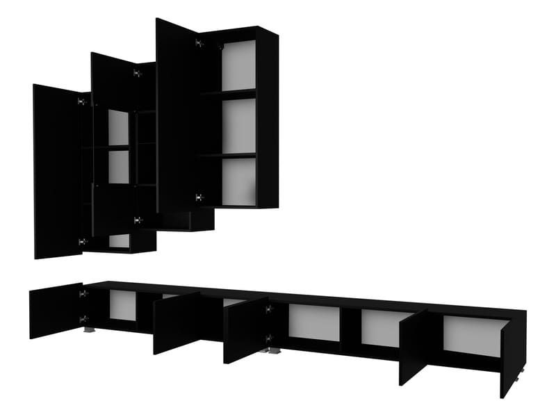 Tessan TV-veggseksjon - brun - Møbler - Mediamøbel & tv møbel - TV-møbelsett