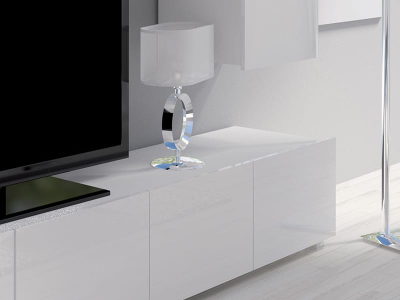 Tessan TV-veggseksjon med LED-belysning - brun - Møbler - Mediamøbel & tv møbel - TV-møbelsett