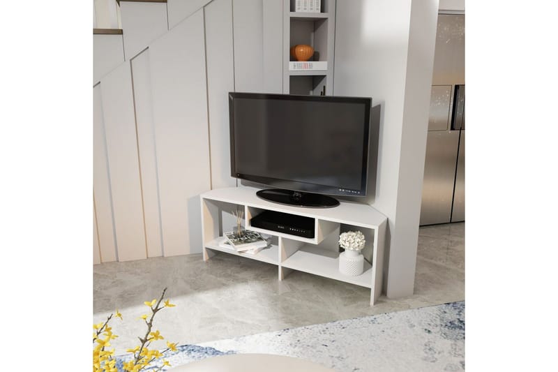 Torlin TV-benk 120 cm - Hvit - Møbler - Mediamøbel & tv møbel - TV-benk & mediabenk