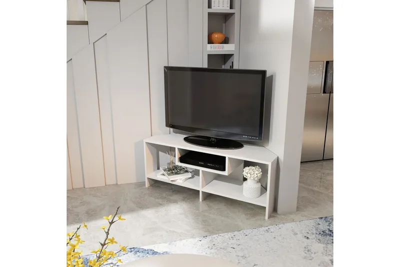 Torlin TV-benk 120 cm - Hvit - Møbler - Mediamøbel & tv møbel - TV-benk & mediabenk