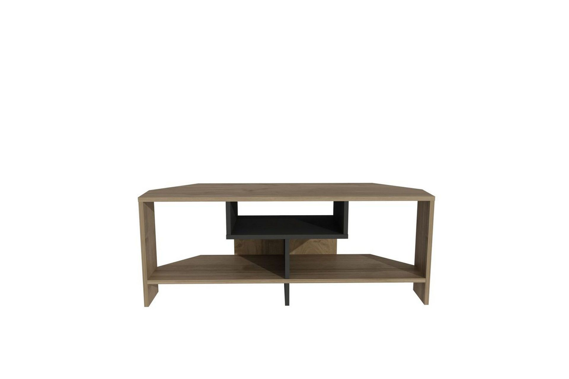 Torlin TV-benk 120 cm - Valnøtt/Hvit