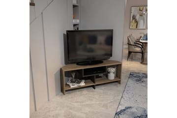 Torlin TV-benk 120 cm - Valnøtt/Hvit - Møbler - Mediamøbel & tv møbel - TV-benk & mediabenk