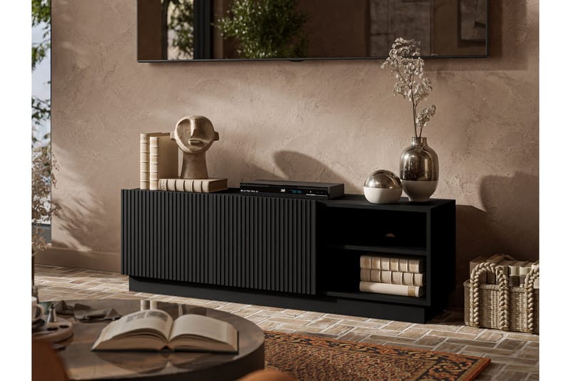 Torvalen Tv-bänk 150 cm - Svart - Møbler - Mediamøbel & tv møbel - TV-benk & mediabenk