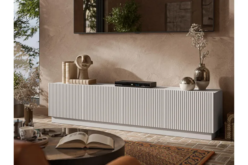 Torvalen Tv-bänk 200 cm - Beige - Møbler - Mediamøbel & tv møbel - TV-benk & mediabenk