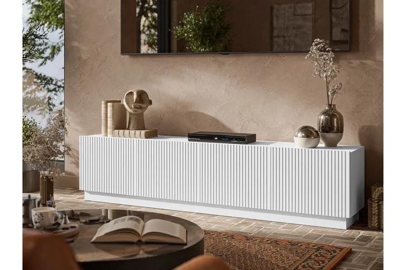 Torvalen Tv-bänk 200 cm - Hvit - Møbler - Mediamøbel & tv møbel - TV-benk & mediabenk