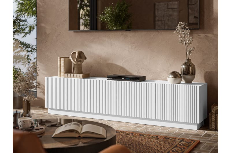 Torvalen Tv-bänk 200 cm - Hvit - Møbler - Mediamøbel & tv møbel - TV-benk & mediabenk