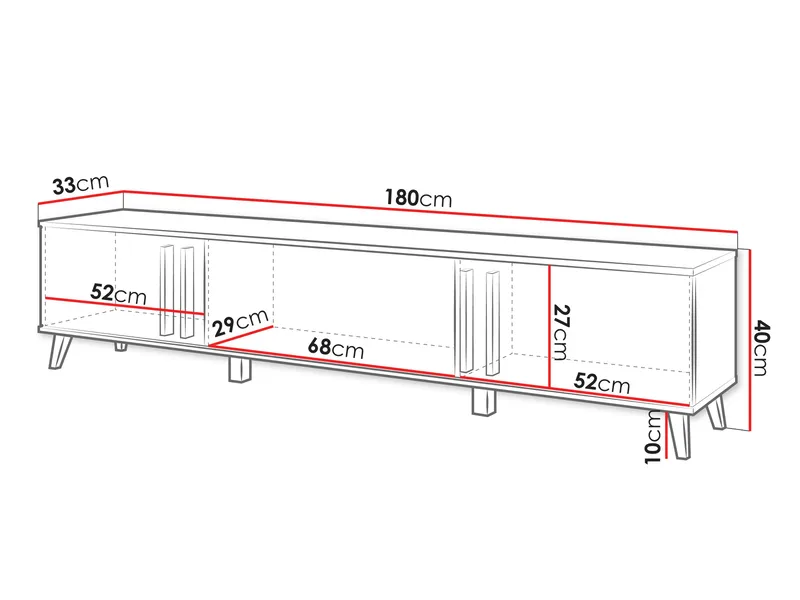 Torvos TV-benk 180 cm - Beige - Møbler - Mediamøbel & tv møbel - TV-benk & mediabenk