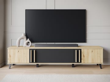 Torvos TV-benk 180 cm - Brun/Svart - Møbler - Mediamøbel & tv møbel - TV-benk & mediabenk
