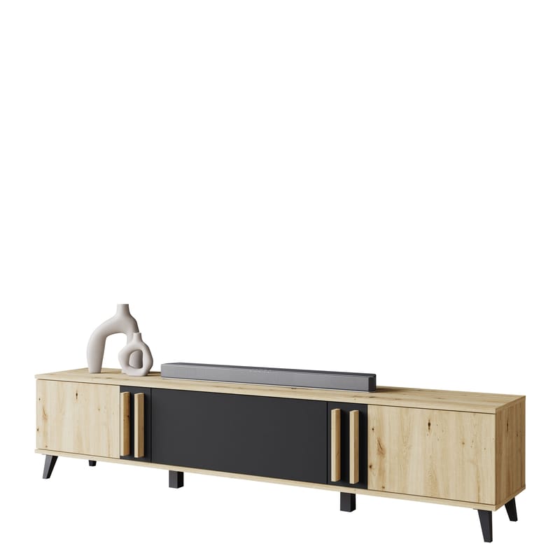 Torvos TV-benk 180 cm, Brun/Svart