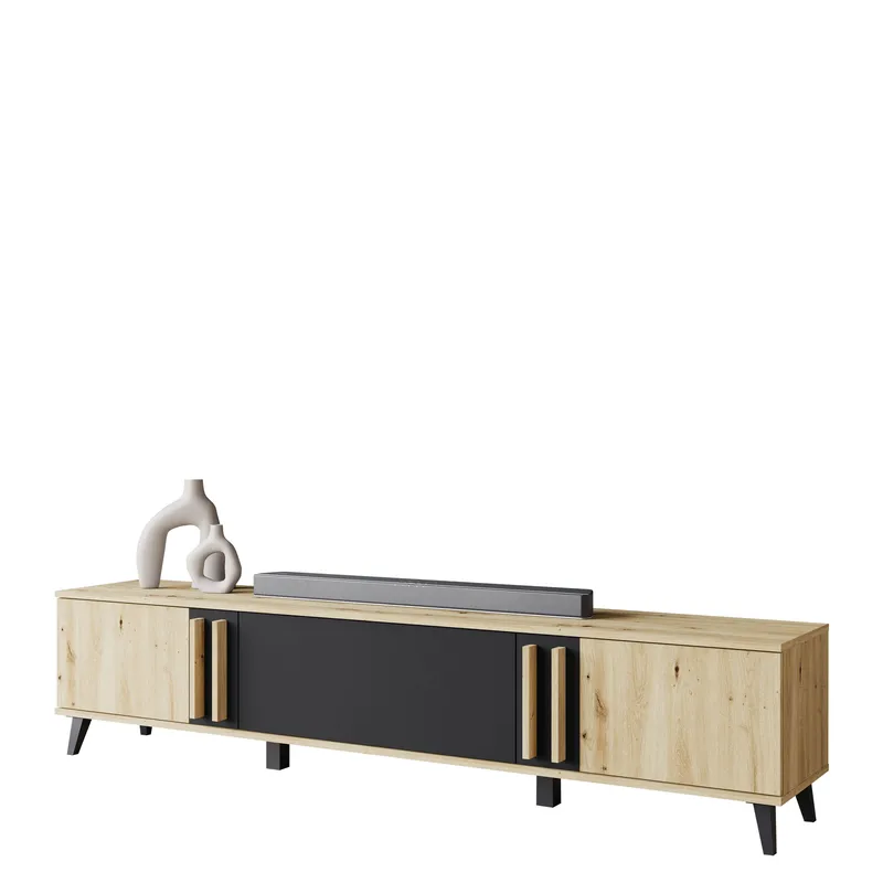 Torvos TV-benk 180 cm - Brun/Svart - Møbler - Mediamøbel & tv møbel - TV-benk & mediabenk