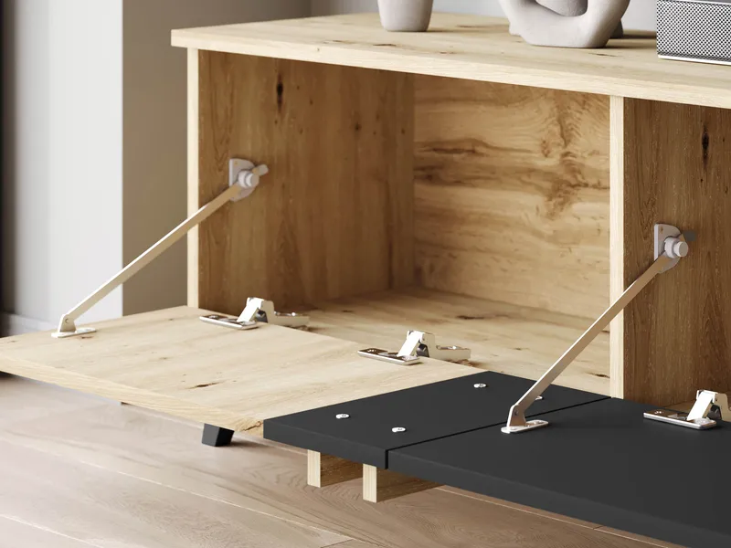 Torvos TV-benk 180 cm - Svart - Møbler - Mediamøbel & tv møbel - TV-benk & mediabenk