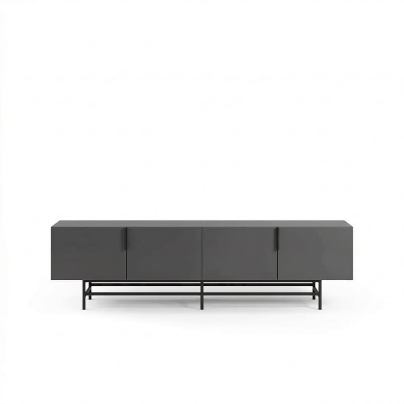 Truvia TV-benk 200x55x35 cm - Antrasitt/Svart - Møbler - Mediamøbel & tv møbel - TV-benk & mediabenk