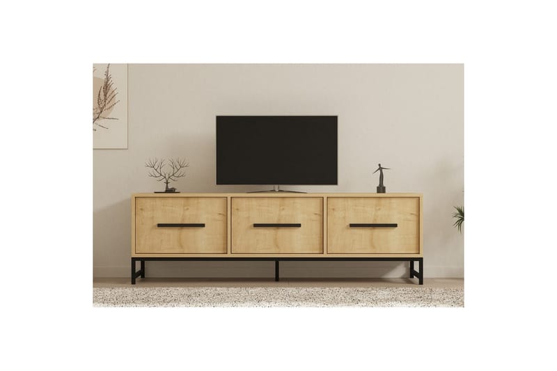 Tukums TV-benk 160 cm - Naturell - Møbler - Mediamøbel & tv møbel - TV-benk & mediabenk