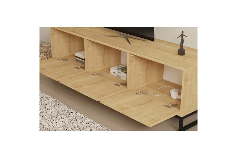 Tukums TV-benk 160 cm - Naturell - Møbler - Mediamøbel & tv møbel - TV-benk & mediabenk